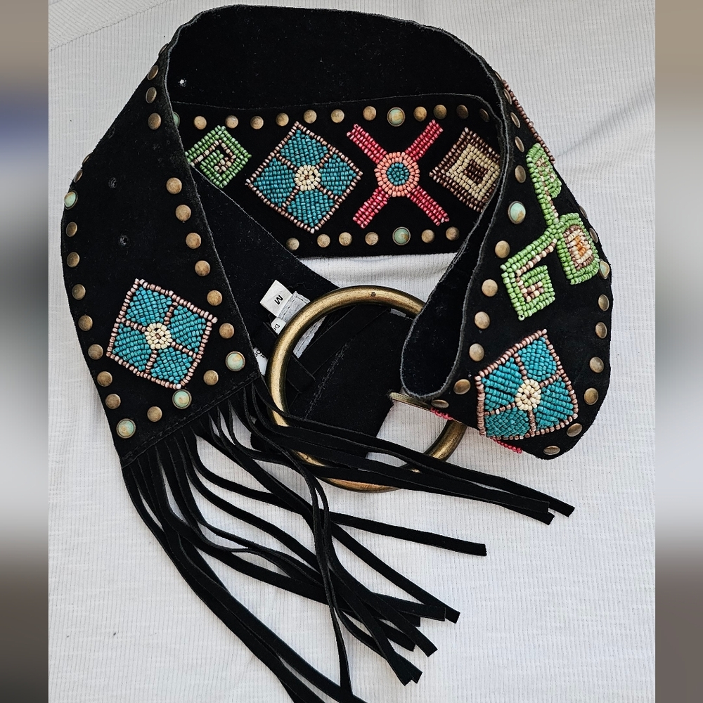 🌵VINTAGE TASHA POLIZZI SUEDE BELT  M